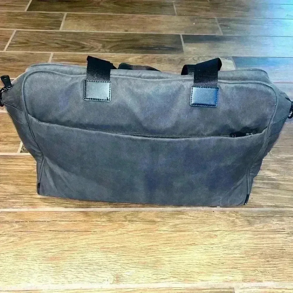 Lo & Sons Messenger Bag Polished Canvas Charcoal grey